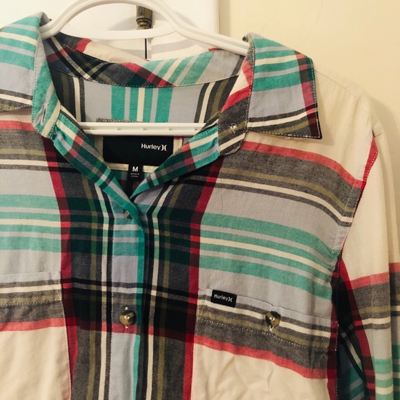 Hurley Button up plaid shirt - Picture 2 of 6